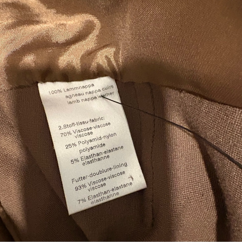 Akris Punto Mixed Media Lamb Nappa Leather Blazer Jacket Size US 8 - Picture 12 of 16